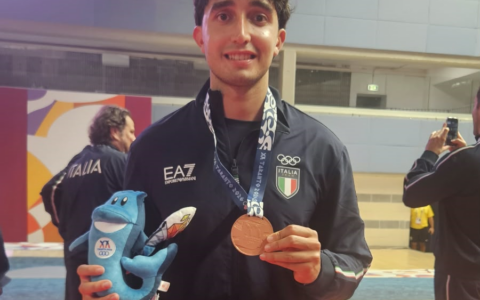 Cisterna festeggia il terzo posto di Fanizza ai Giochi del Mediterraneo
