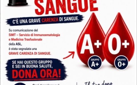 Emergenza sangue, si attiva l’Avis di Terracina