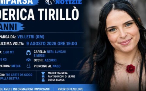 18enne scomparsa da giorni: l’appello per ritrovare Federica Tirillò