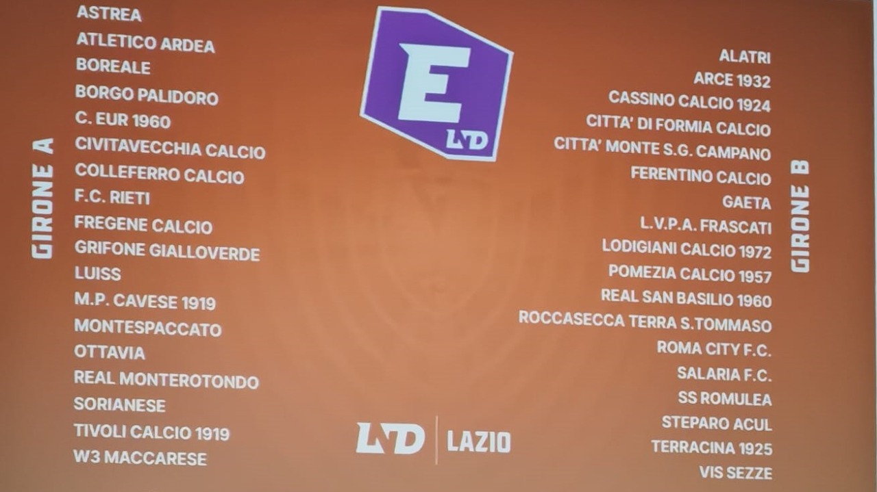 Diramati i gironi di Eccellenza. Pomezia e Lodigiani nel raggruppamento sud