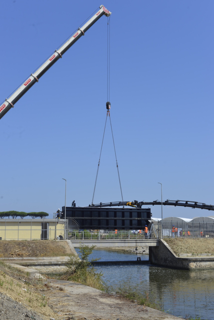 Nuove paratoie al fiume Sisto in località Crocetta