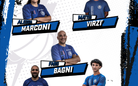 Lo staff tecnico del minibasket della Benacquista Latina