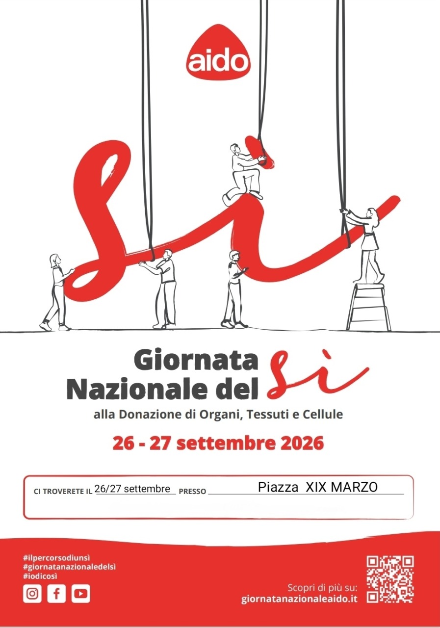 AIDO torna in piazza per promuovere la donazione di organi