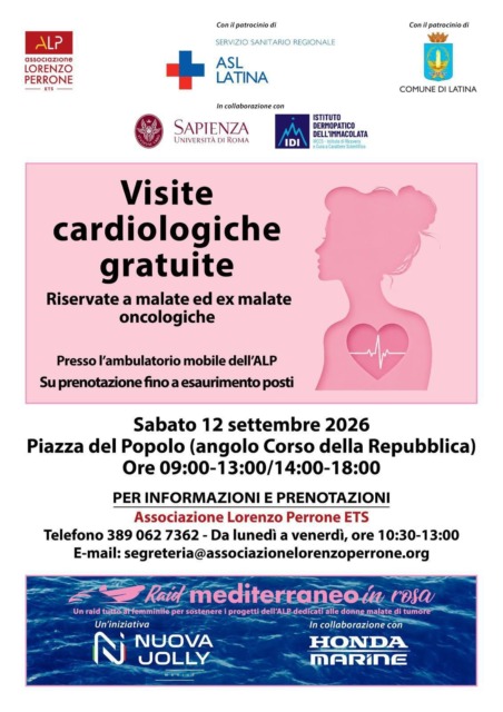 Il 12 settembre giornata di prevenzione oncologica in Piazza del Popolo