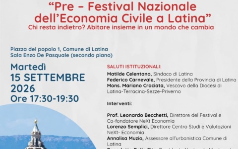 In città il Pre Festival nazionale dell’Economia civile, affronterà il tema della crisi abitativa