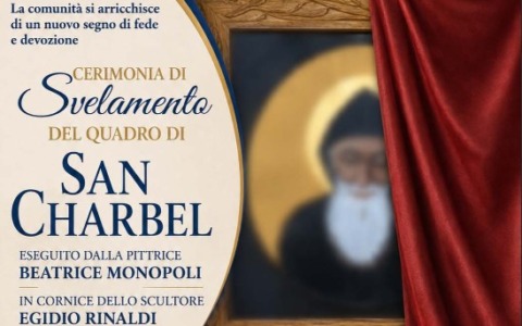 Venerdì 18 settembre sarà svelato il quadro raffigurante San Charbel