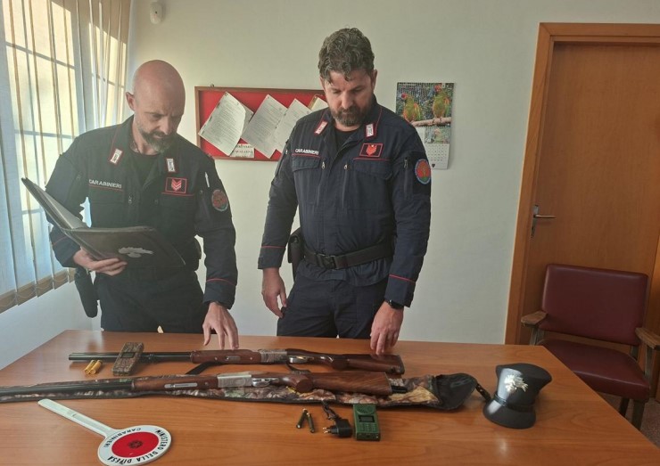 A caccia con richiami elettroacustici, due denunce