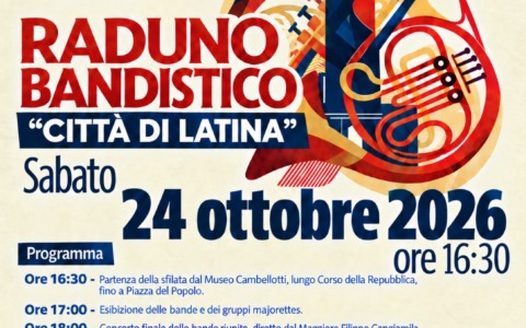 Raduno Bandistico “Città di Latina”, sabato 24 ottobre