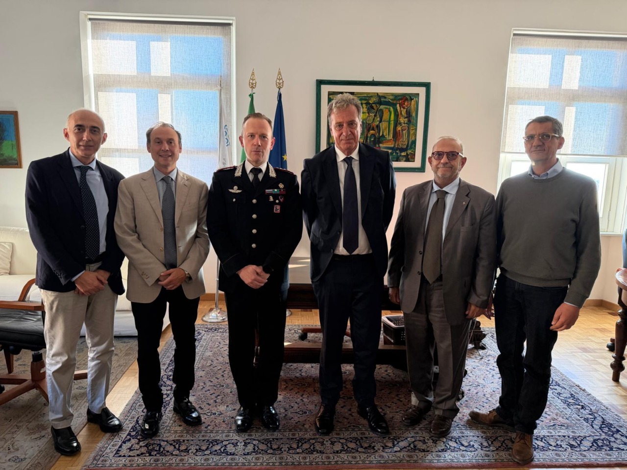 Camera di Commercio, il Presidente Acampora incontra il Colonnello Zara
