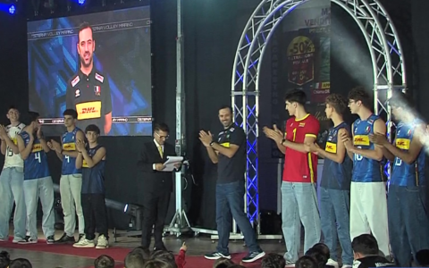 La presentazione della Marino Pallavolo. Grande festa al Palasport