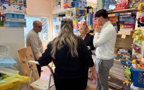 Maltempo, il Comune visita il negozio Baby Replay